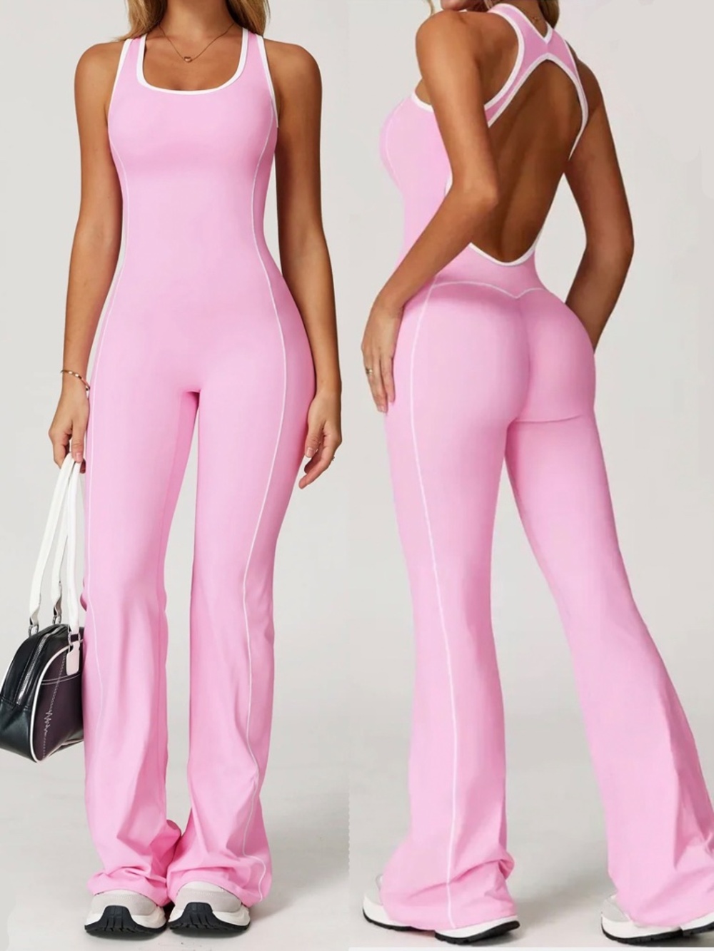 Prime Form Sculpt Fit & Flare Sporty Yoga Jumpsuit